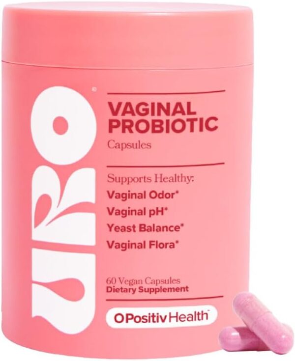 O Positiv URO Vaginal Probiotics for Women pH Balance with Prebiotics & Lactobacillus Probiotic Blend - Vaginal Health Supplement - Promote Healthy Vaginal Odor & Vaginal Flora, 60 Count (Pack of 1) - Image 2